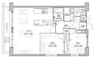 マンション第二恵比寿苑【4階】の間取り