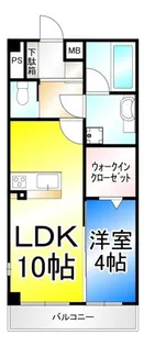 エレクトハイツ東鶴賀【3階】の間取り