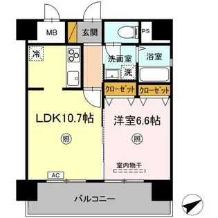 エミネンス大町【7階】の間取り