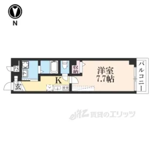 プルミエ千本寺之内【5階】の間取り