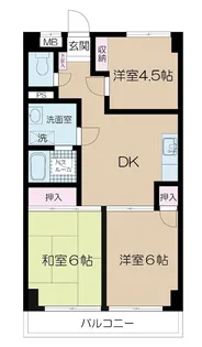 サンライト朝田【2階】の間取り