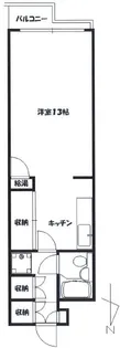 ブルックス東日暮里【4階】の間取り