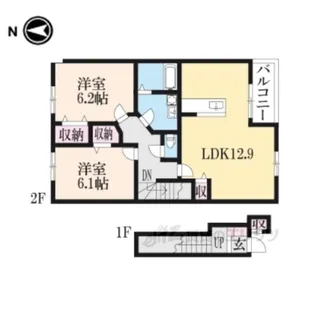 エトワール・M1【2階】の間取り