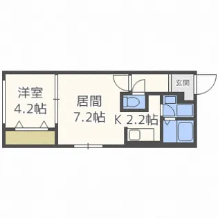 グラスマーレ南2条【5階】の間取り