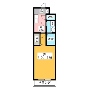 Jardin 城北 (ジャルダン城北)【2階】の間取り