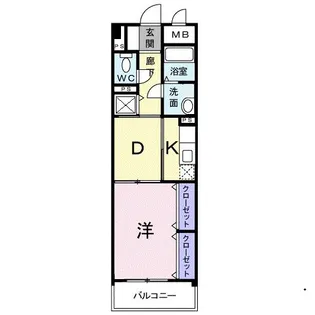 ラフレシール城南【3階】の間取り