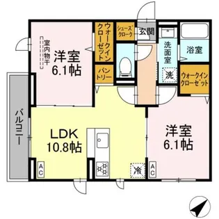 D Paina 菅A【2階】の間取り