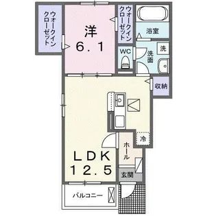 アンフィニ アムールII【1階】の間取り