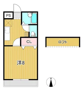 メゾンドラシャンス【1階】の間取り