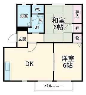 アピオ千里【2階】の間取り