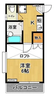 パレス安積III【2階】の間取り