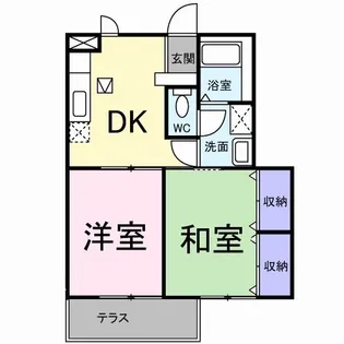 プラネッツあおき 1【1階】の間取り