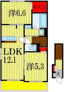 フェリーチェ船橋III【2階】の間取り
