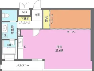 ライトウェル青戸【9階】の間取り