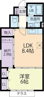 OAK HEIGHTS II【1階】の間取り