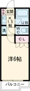 メリス玉川PARTI【4階】の間取り