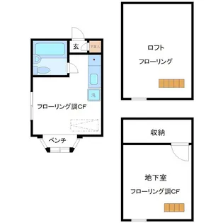 プラザUSA菊名【1階】の間取り