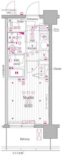 ガーラ・ヴィスタ川崎【3階】の間取り