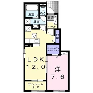 メルセデスN B【1階】の間取り