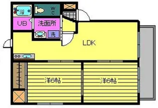 つしまドリームランドD棟【1階】の間取り