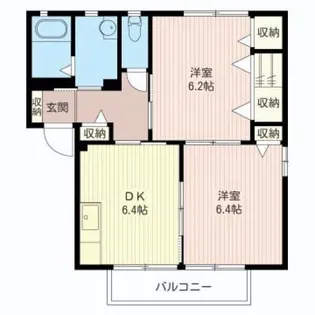 メゾンフレーズ D【2階】の間取り
