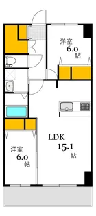 白島城北東亜ビル【12階】の間取り