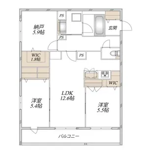 奏 カナデ【3階】の間取り