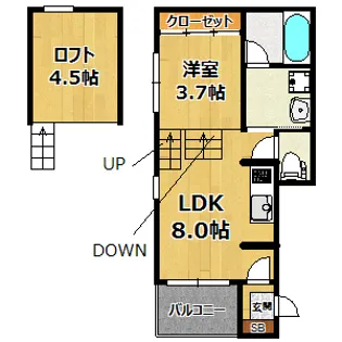 stage千舟【1階】の間取り