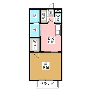クレール利平治【2階】の間取り