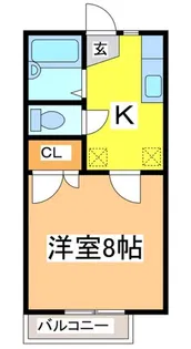 ロッキータウン H棟【2階】の間取り