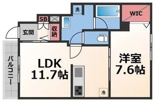 カーサルミエールII【1階】の間取り