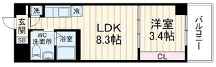 クリエール志木【1階】の間取り