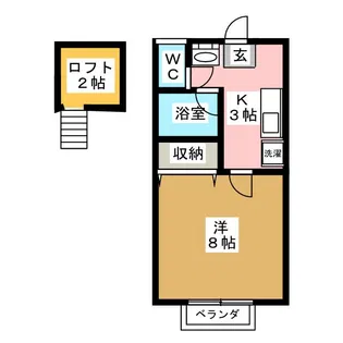 コーポマーガレット【2階】の間取り