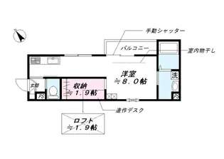HAUT PONT【2階】の間取り