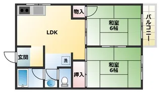 永田マンション【2階】の間取り