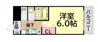 アドバンス大阪セレーノ【2階】の間取り