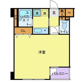 シンシア麻布十番【6階】の間取り