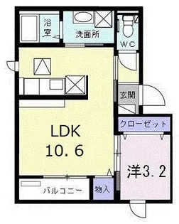 サニーヒルサイド【1階】の間取り