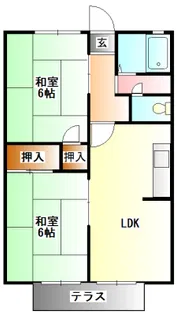 鹿の子台ハイツA棟【2階】の間取り