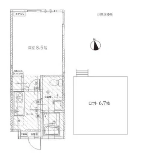 ノクターン橋本【2階】の間取り