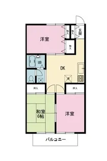 ハイム花梨【2階】の間取り