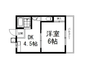 和プレジデント桃山【1階】の間取り