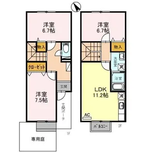 石川県金沢市藤江北1【一戸建】の間取り