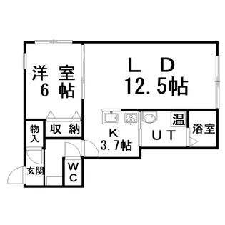 ハウスポート桂木【2階】の間取り