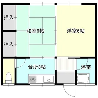 鵜飼荘【1階】の間取り