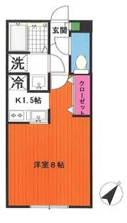 ラズベリーハウス【2階】の間取り