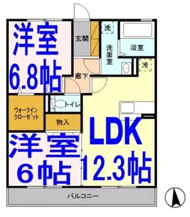 サークルヒル2【3階】の間取り