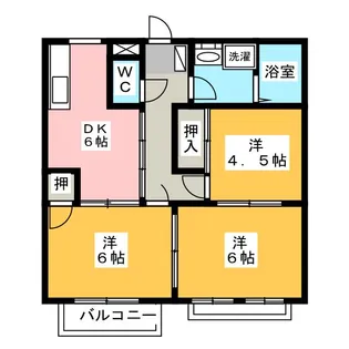 クレスト V II【1階】の間取り