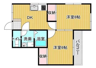 あむーるTOKUHISA【2階】の間取り