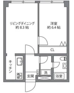 高輪ペアシティ【6階】の間取り